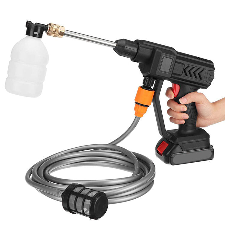 21V High-pressure brass nozzle handheld lithium battery cleaner