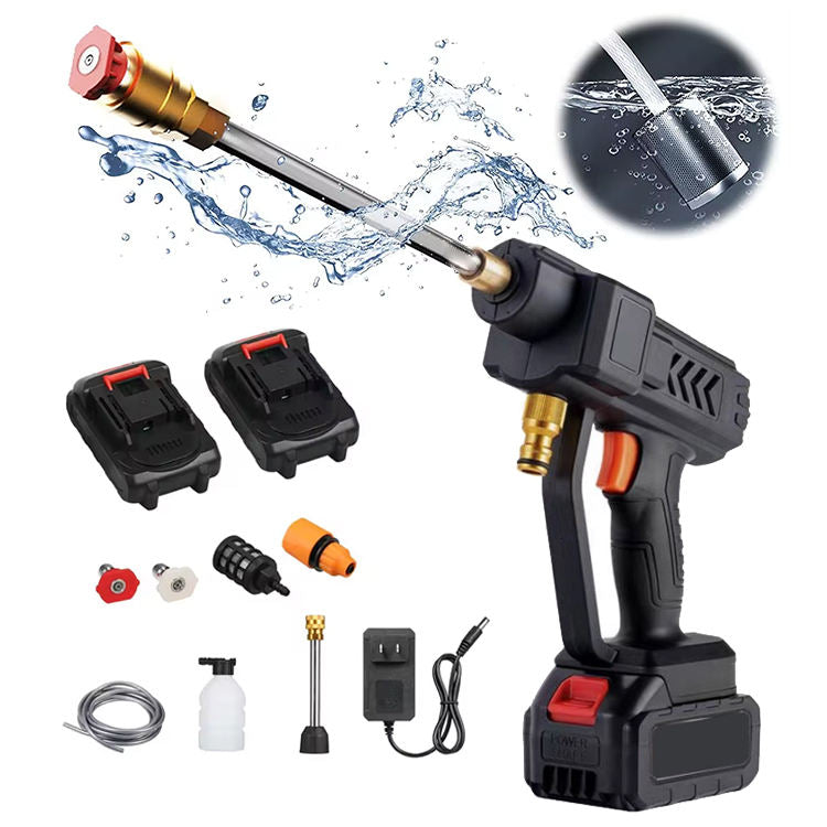 21V High-pressure brass nozzle handheld lithium battery cleaner