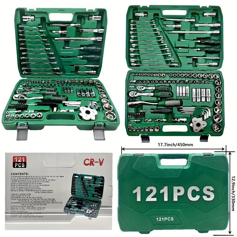 （Clearance Sale）121 pieces auto repair tool set