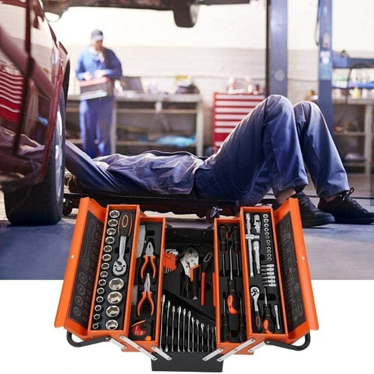 （Clearance Sale）85-piece multi-layer foldable auto repair and home decoration tool set